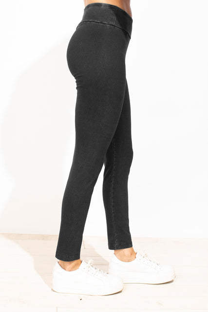 Stonewash Knit Slim Pant