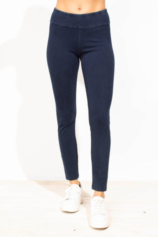 Stonewash Knit Slim Pant