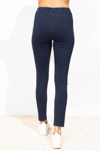 Stonewash Knit Slim Pant