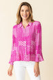 Double Flounce Patchwork Top