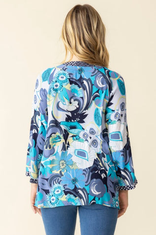 Vintage Mix Mandarin Collar Shirt