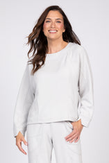 Feather Lux Knit Travel Pullover