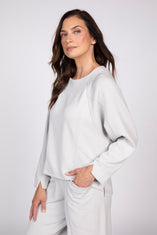 Feather Lux Knit Travel Pullover