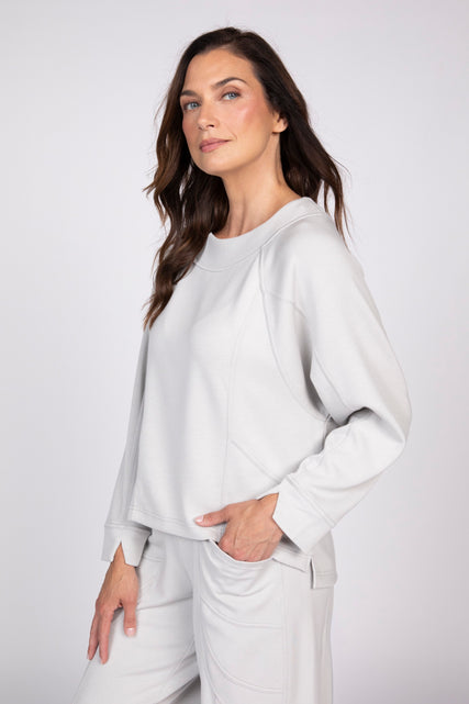 Feather Lux Knit Travel Pullover