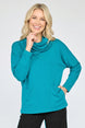 Feather Lux Knit Cowl Tunic