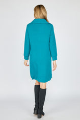 Feather Lux Knit Zip Dress