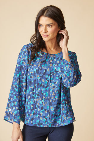 Destination Unknown Button Back Pullover
