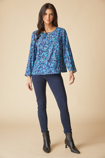 Destination Unknown Button Back Pullover