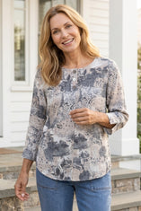 Destination Unknown Pleat Back Pullover