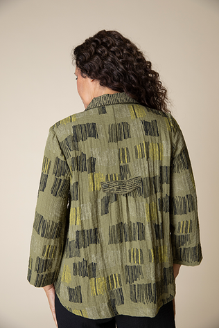 Express Travel Fine Lines Pleat Back Jacket