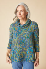 Super Soft Fleece Paisley Cowl