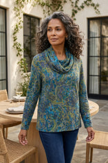 Super Soft Fleece Paisley Cowl