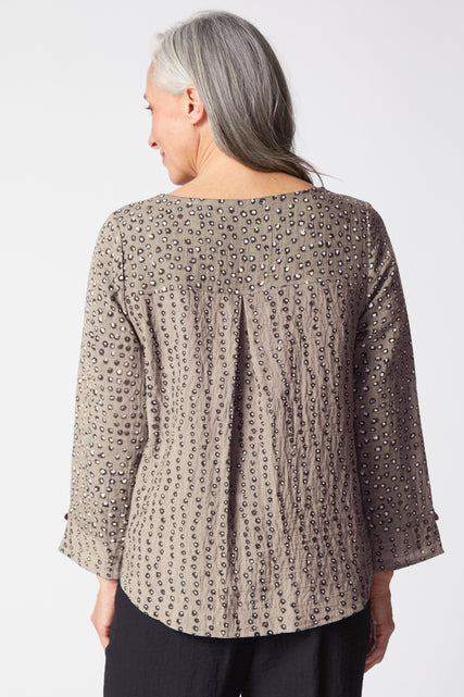 Express Travel Organic Dot Pullover
