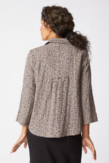 Express Travel Organic Dot Pleat Back Jacket