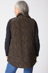 Reversable Mosaic Print Quilt Jacket