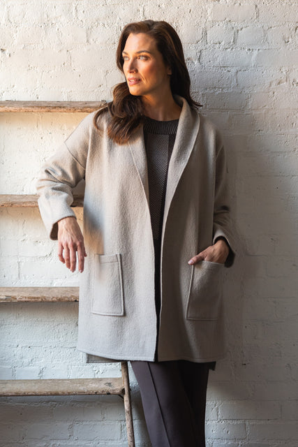 Boiled Wool Soho Coat