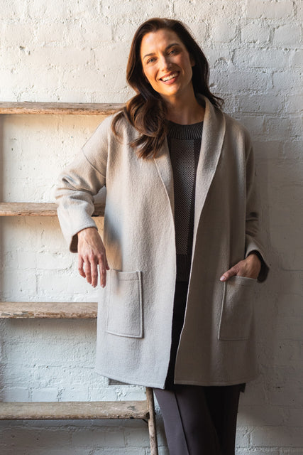 Boiled Wool Soho Coat
