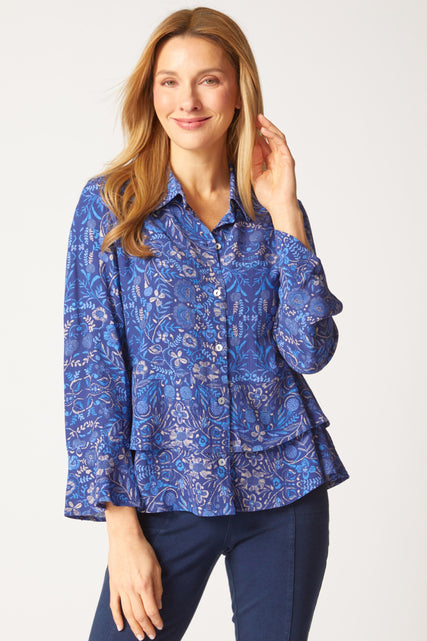 Off The Vine Double Flounce Shirt