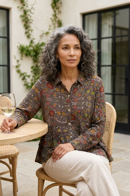 English Garden Flounce Shirt
