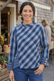 Perfect Plaid Button Cuff Top