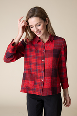 Girl Gone Plaid Mixed Pocket Shirt