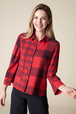 Girl Gone Plaid Mixed Pocket Shirt