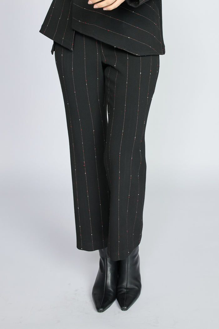 Playful Pinstripe Kick Flare Pant