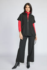 Playful Pinstripe Travel Vest