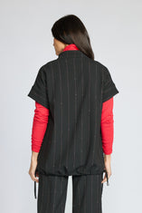 Playful Pinstripe Travel Vest