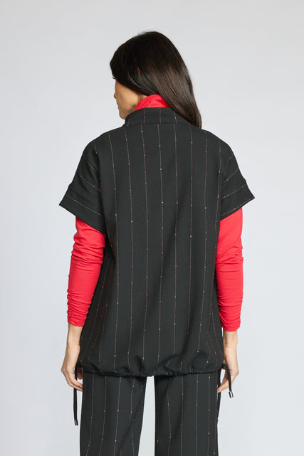Playful Pinstripe Travel Vest