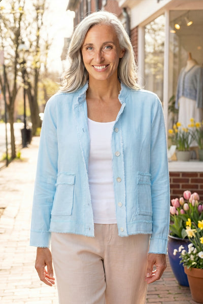 Summer Breeze Fringe Jacket – Habitat Clothes