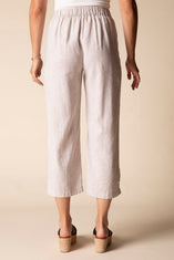 Pleat Button Capri