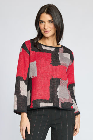 Collage Swing Pullover Sweater