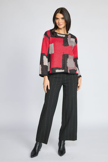 Collage Swing Pullover Sweater