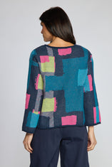 Collage Swing Pullover Sweater