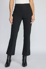 Knit Denim Seamed Kick Flare Pant