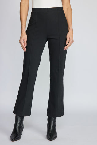 Knit Denim Seamed Kick Flare Pant