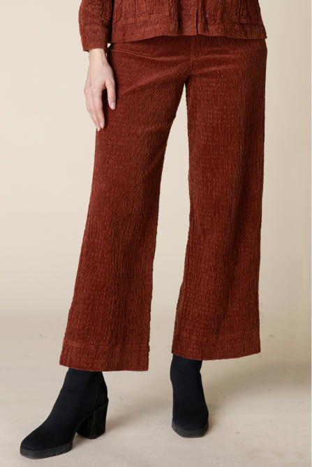 Rustic Stretch Corduroy Patch Pocket Ankle Pant