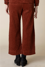 Rustic Stretch Corduroy Patch Pocket Ankle Pant