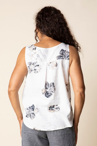 Watercolor Floral Bistro Tank