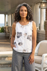 Watercolor Floral Bistro Tank