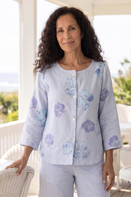 Linen Watercolor Blouse