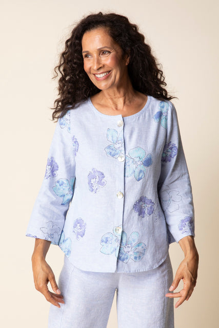 Linen Watercolor Blouse