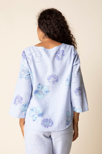 Linen Watercolor Blouse