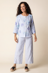 Linen Watercolor Blouse