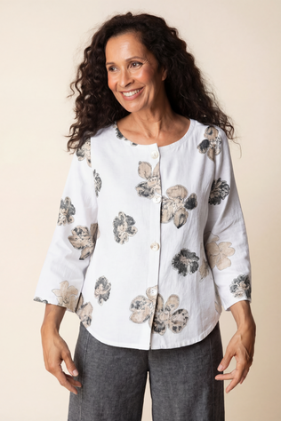 Linen Watercolor Blouse