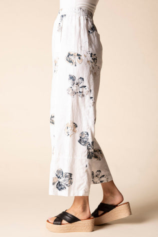 Contrast Seams Watercolor Crop Pant