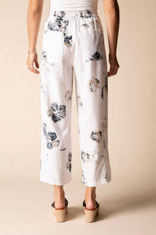 Contrast Seams Watercolor Crop Pant