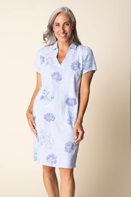 Watercolor Floral Dress