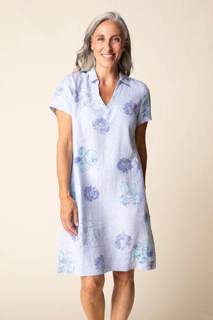 Watercolor Floral Dress